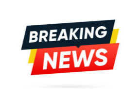 Breaking News label banner isolated vector design